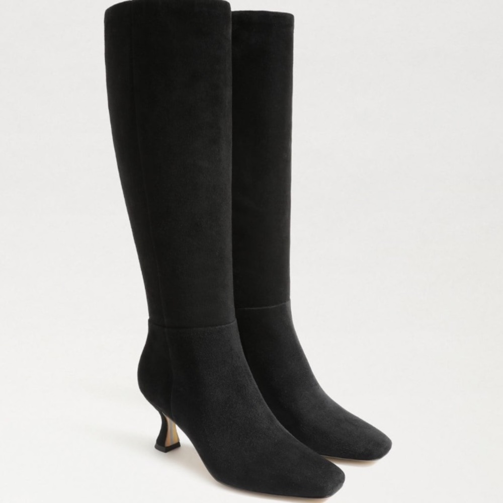 New! Sam Elderman suede black boots size 8.5